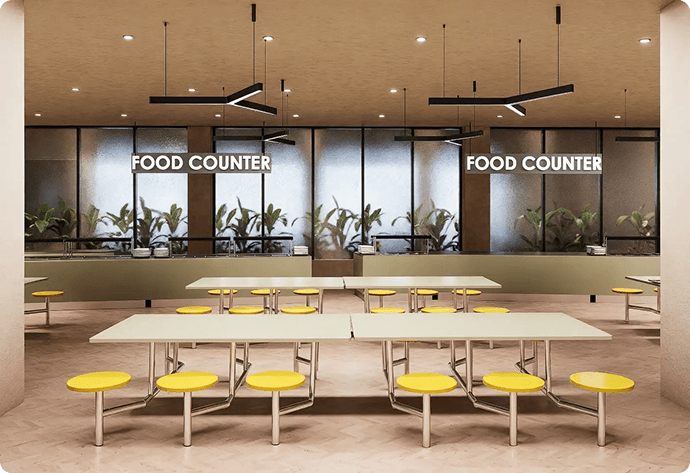 Orange curve decoration