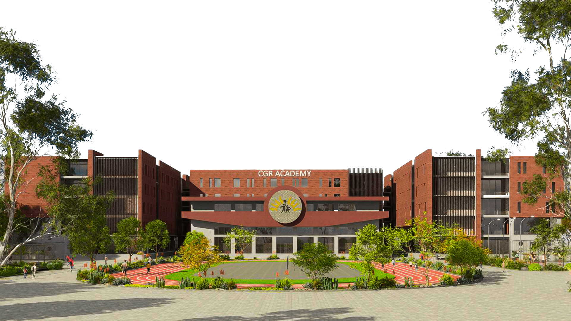 Aerial view of the spacious CGR Academy campus