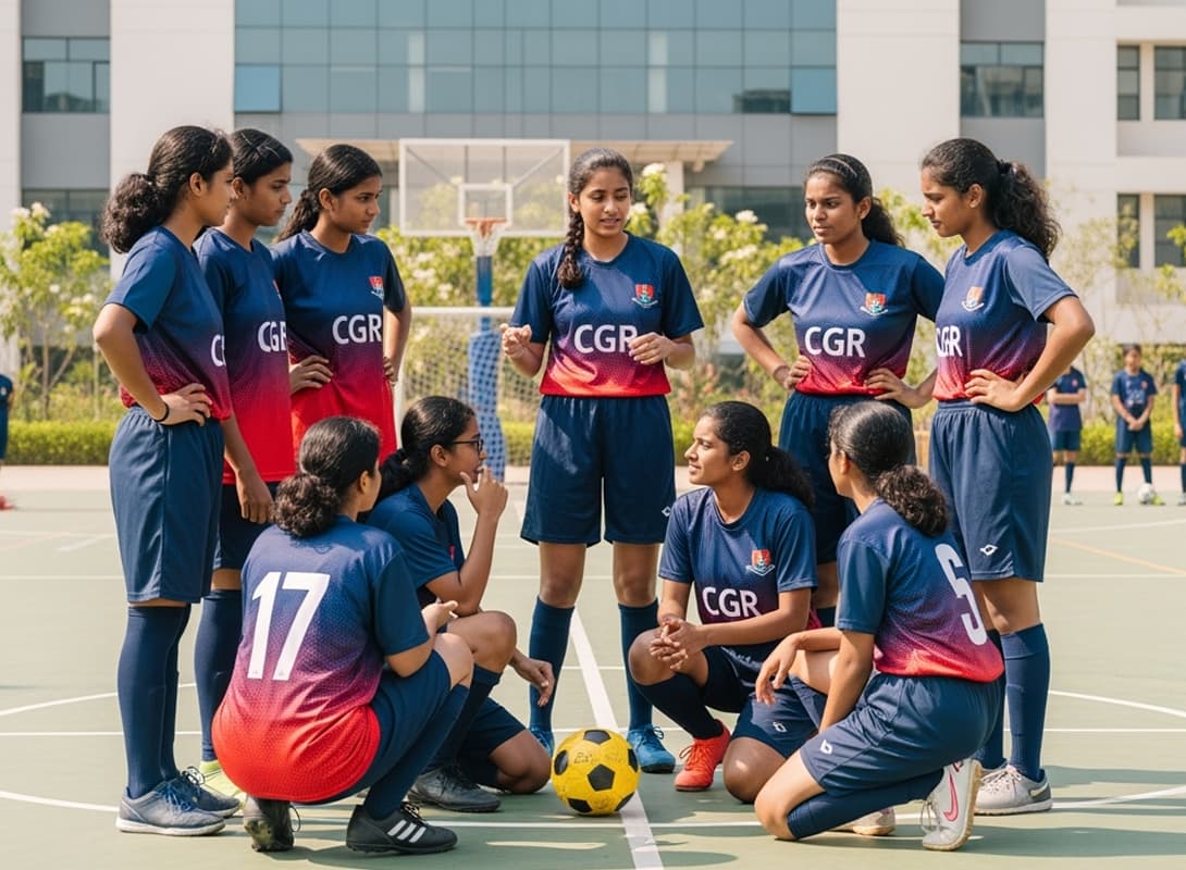 Students with VR technology